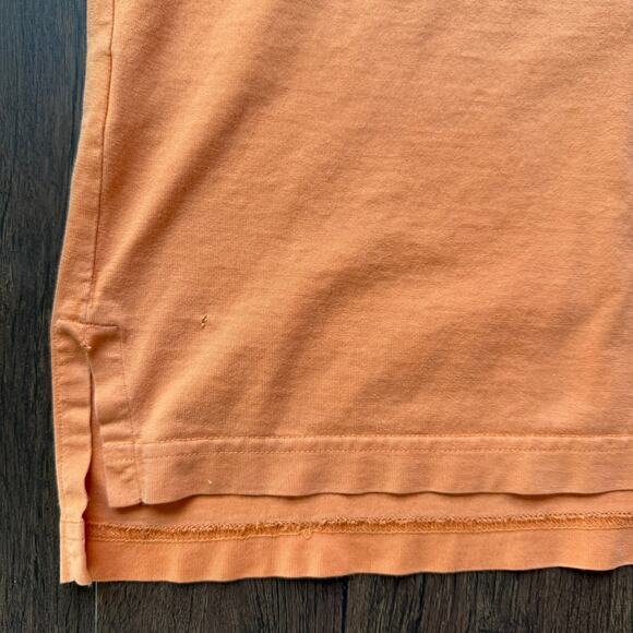 Lacoste Orange Polo Shirt Men’s Size 8 XL Logo Croc Cotton Classic - Picture 10 of 10